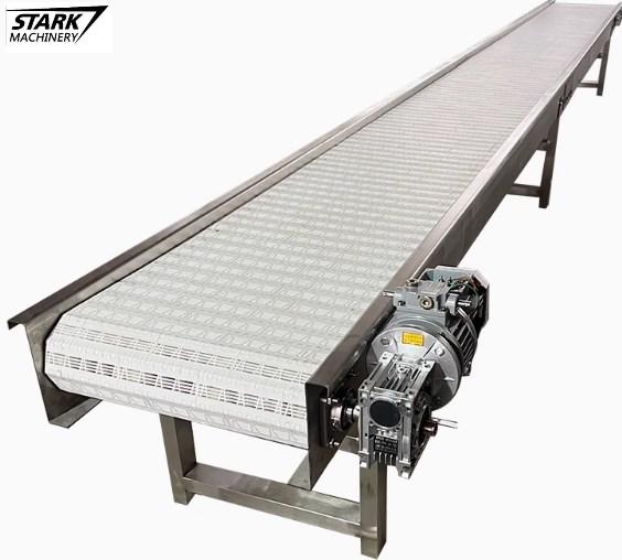 Plastic mesh belt conveyor
